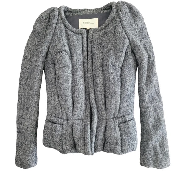 Isabel Marant Etoile Chic Gray Tweed Jacket - Picture 1 of 8